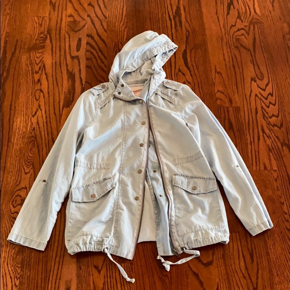 A jean jacket.